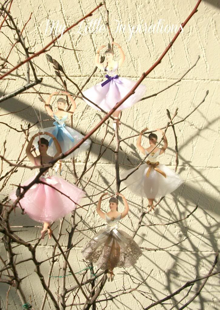 Ballerina paper doll Christmas ornaments - My Little Inspirations My Little Inspirations