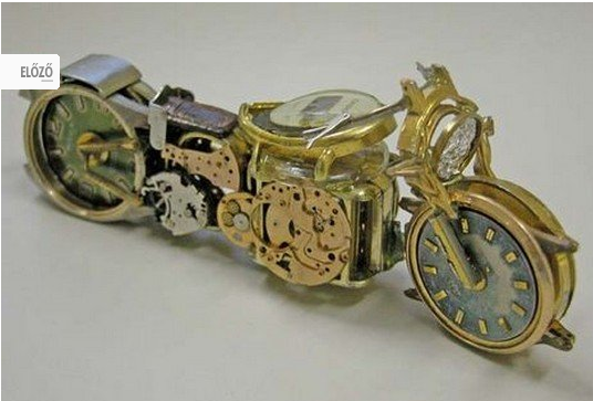 Kreasi Motor Gede dari jam tangan bekas