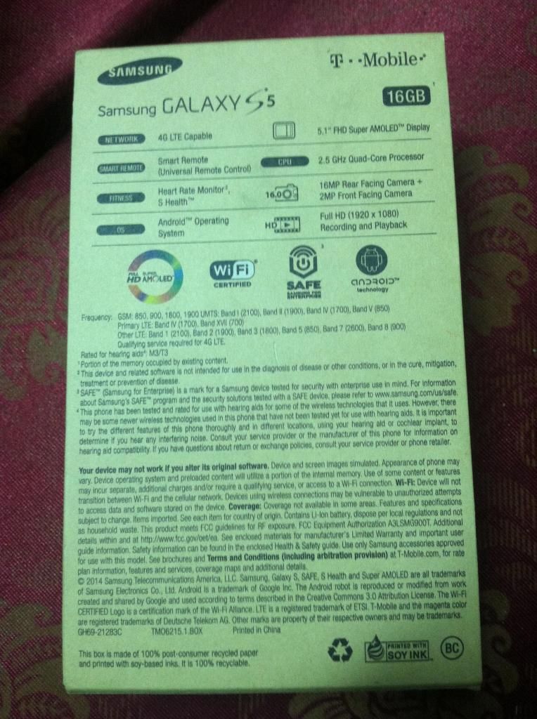 bán cây ss s5 g900t t-mobile mới xách bên mỹ về mới 100% - 1