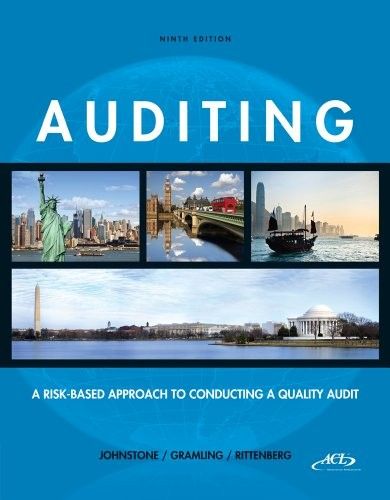 Auditing A Risk-Based Approach to Conducting a Quality Audit, 9th edition Auditing A Risk-Based Approach to Conducting a Quality Audit, 9th edition