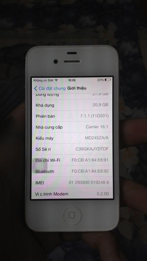 Thua banh cần bán gấp iphone 4s 32g white QT new 98% giá cực rẻ cho anh em - 7