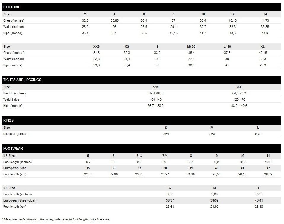 Stradivarius Clothing Size Chart