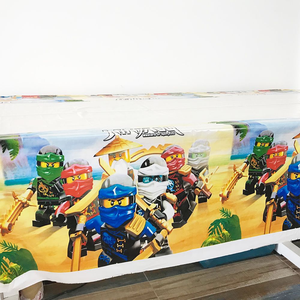 Details About 1pcs Ninjago Theme Birthday Party Decoration Disposable Table Cloth Cover