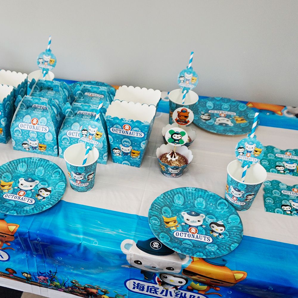 Supplies Birthday Child Octonauts Birthday 12 For Tableware 98pcs