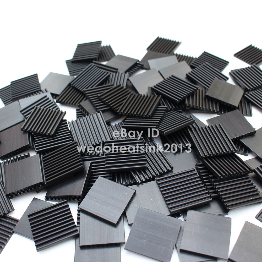 4pcs Black 28*28*3mm Aluminum Chip Heatsink Cooling For Ram IC Chip AMD Chipset