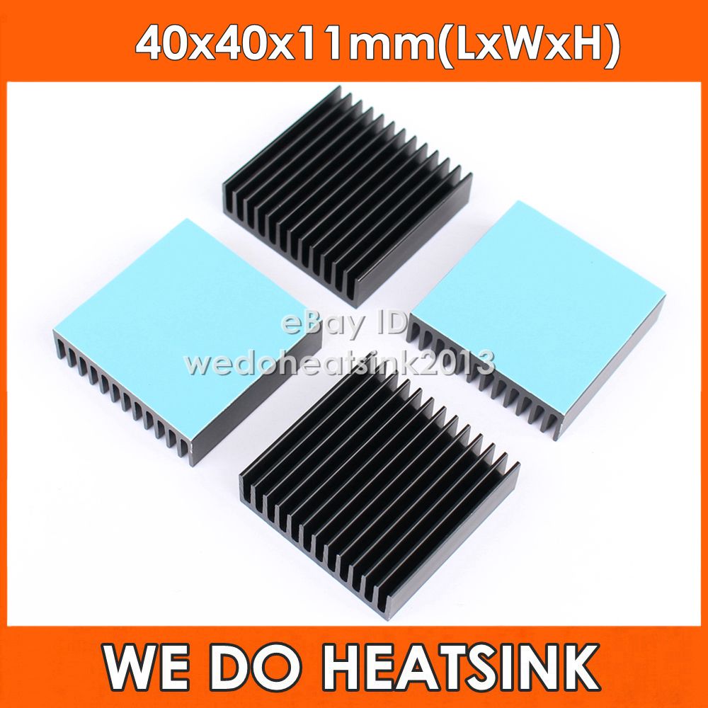 10 PCS Heat Sink with Thermal Adhesive for Computer CPU Memory Chip IC 16*11*5mm 