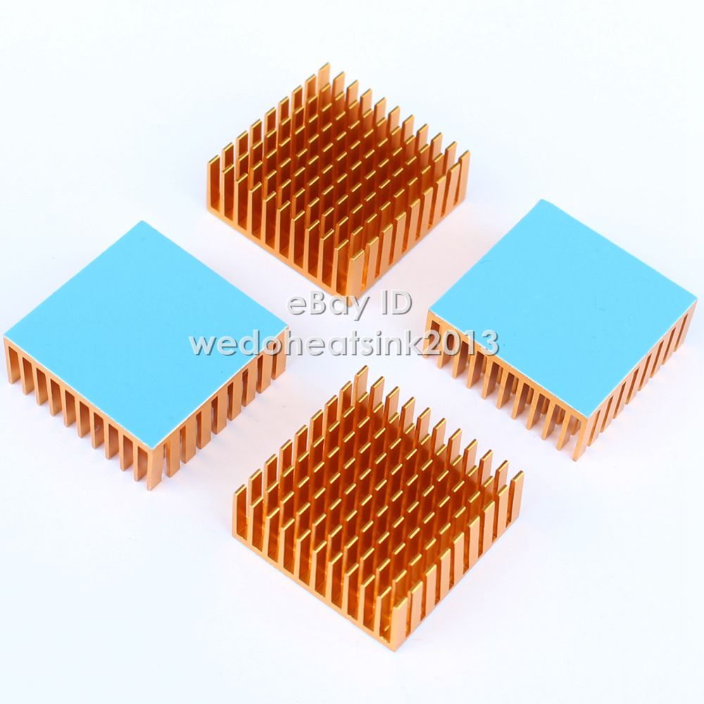 2pcs Aluminium Heatsink Cooler 35x35x14mm for 1W 3W High Power LED IC CPU