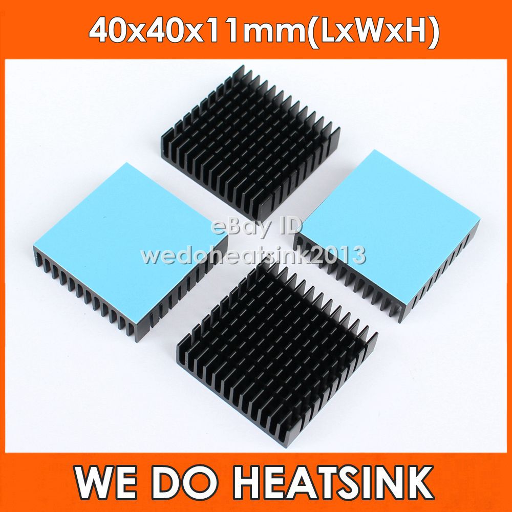 40*40*20mm Anodized Aluminium Heat Sink Power Transistor Heatsink Cooling Coole