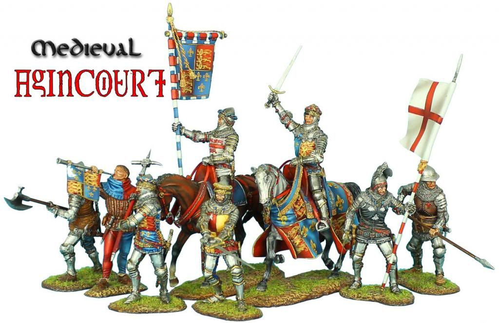 Figurine First Legion MED015 - Homme D'armes Français #2 - 1/32 (60mm) - Plomb Peint - Neuf