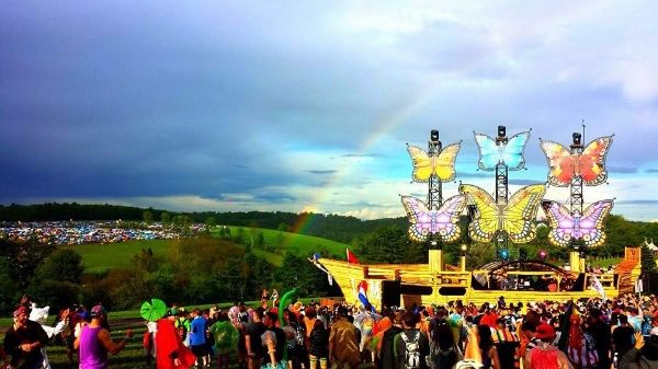 rainbow over mysteryland